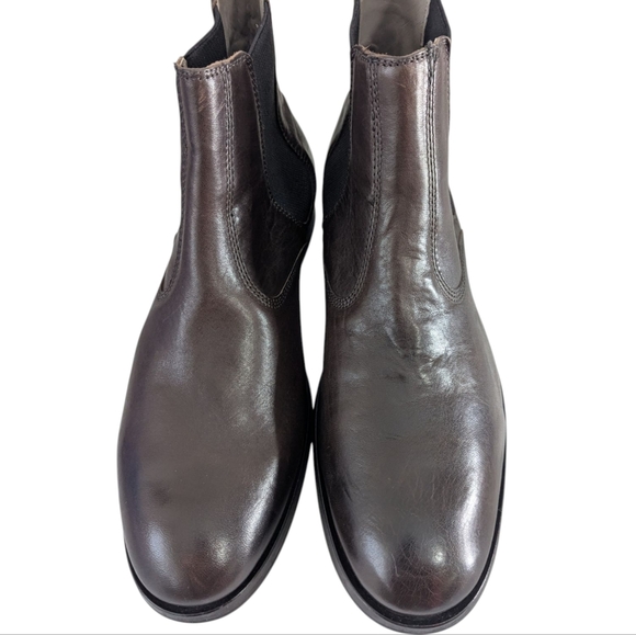 NEW ...Allsaints Men\'s Gus Leather  Chelsea Brown Boots -.. Size 12 main image 5